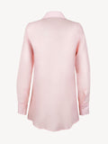 Camicia Chic Spigata 100% Capri pink linen shirt back