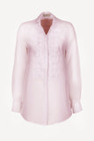 Camicia Nada 100% Capri pink linen shirt front