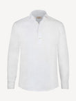 Camicia Polo  front white 100% Capri