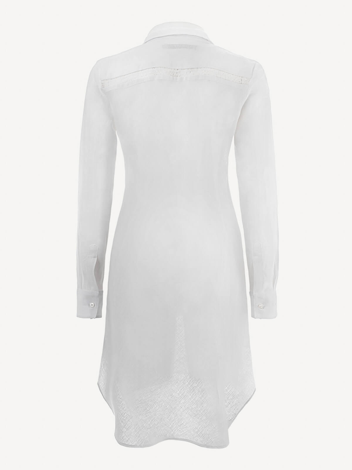 Camicia Royal 100% Capri white linen shirt back