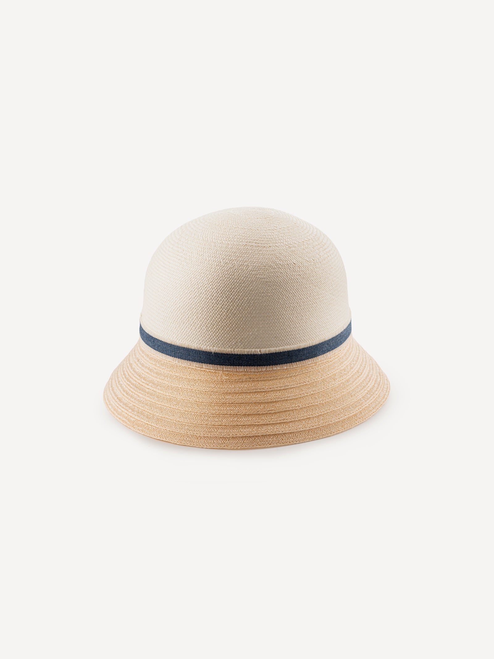 Cloche Bon Gros 100% Capri blue straw hat