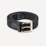 Belt 8/35 monocolor 100% Capri  dark grey leather belt