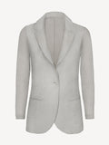 Giacca Sud Woman 100% Capri light grey linen jacket front