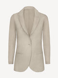 Giacca Sud Woman 100% Capri natural color linen jacket front