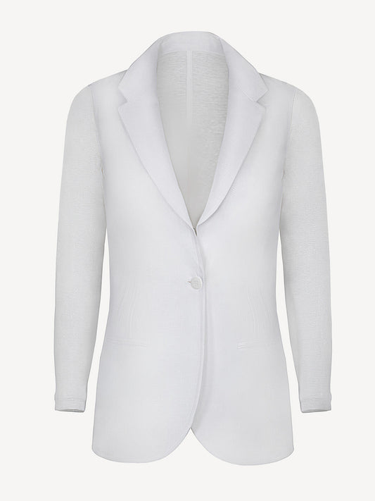 Giacca Sud Woman 100% Capri white linen jacket front