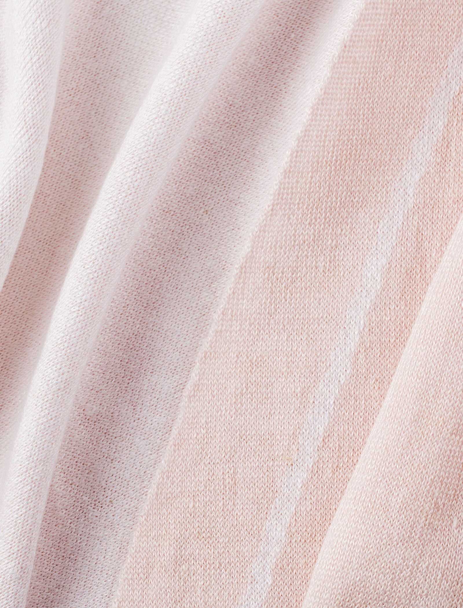 Kimono Jacket 100% Capri pink and white linen jacket detail