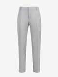 Pantalone Martin 100% Capri light grey linen pant front