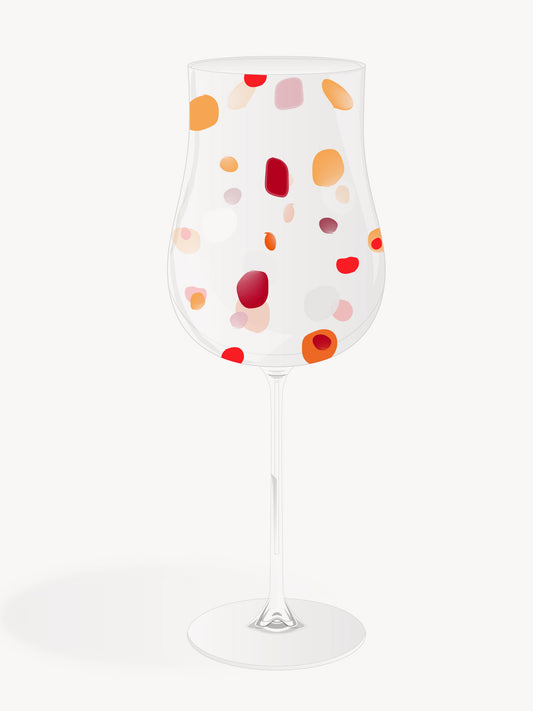 Red Wine Glass Harlequin