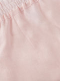 Amy Linen Short 100% Capri pink linen short detail