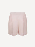 Amy Linen Short 100% Capri pink linen short front