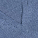 Top V for woman 100% Capri linen jeans top detail