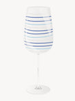 White Wine Glass Thousand Lines